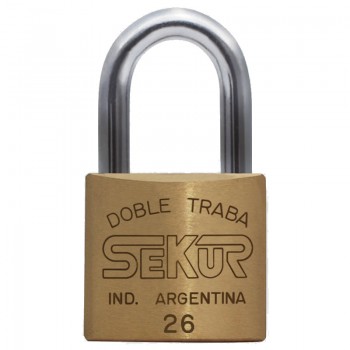 CANDADO SEKUR 26mm DOBLE TRABA